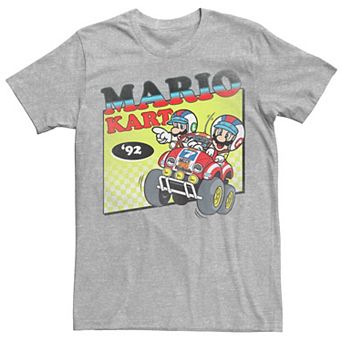 Men's Mario Kart Karting Retro Boxed Up Logo Tee