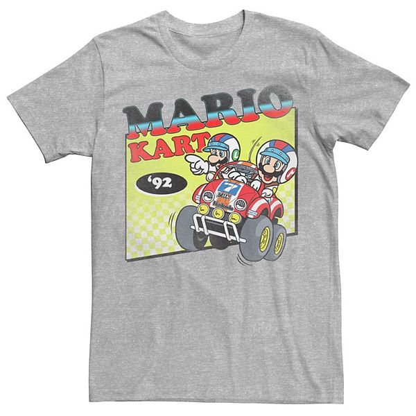 Men's Mario Kart Karting Retro Boxed Up Logo Tee