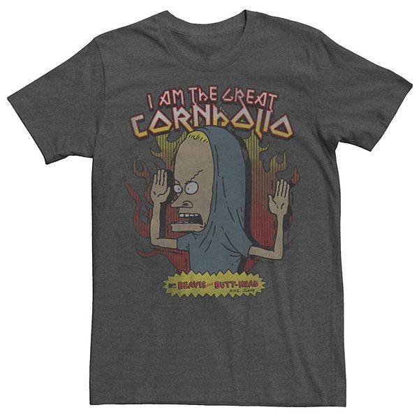 Men's Beavis & Butthead Cornholio Fire Portrait Tee
