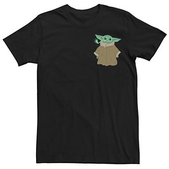 Men's Star Wars Baby Yoda Frog Legs Artsy Silhouette Tee