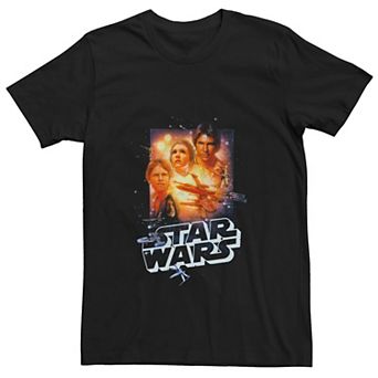 Men's Star Wars Vintage Group Collage Poster Tee