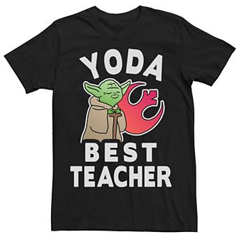 Men's Star Wars "Yoda Best Teacher" Portrait Tee