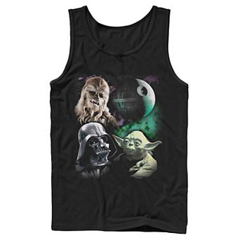 Men's Star Wars Chewbacca Star Galactic Group Shot Tank Top
