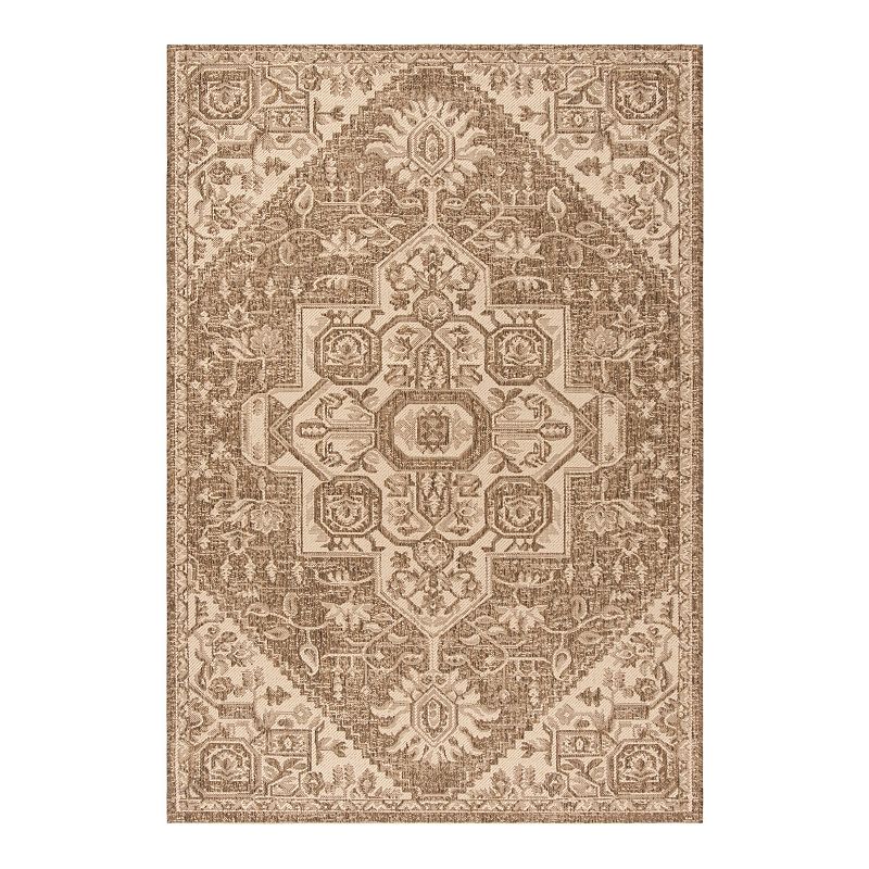 Safavieh Beachouse Lydia Indoor Outdoor Rug, White, 8X10 Ft