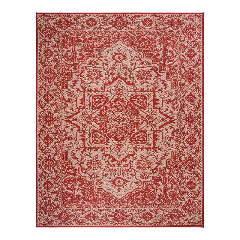 Safavieh Beach House Sara Indoor Outdoor Rug, Red, 8X10 Ft