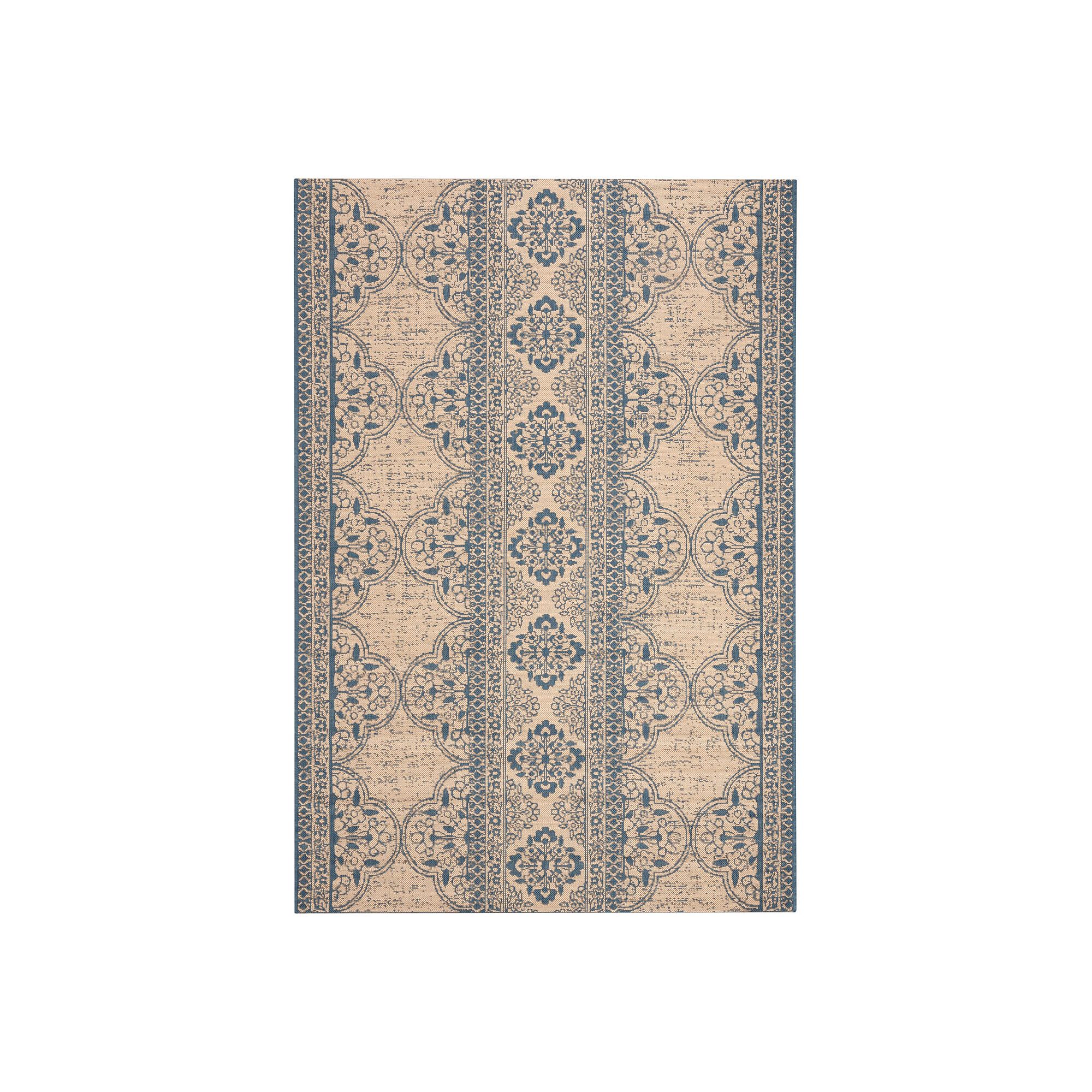 Safavieh Beach House Faith Indoor Outdoor Rug, Blue Creme
