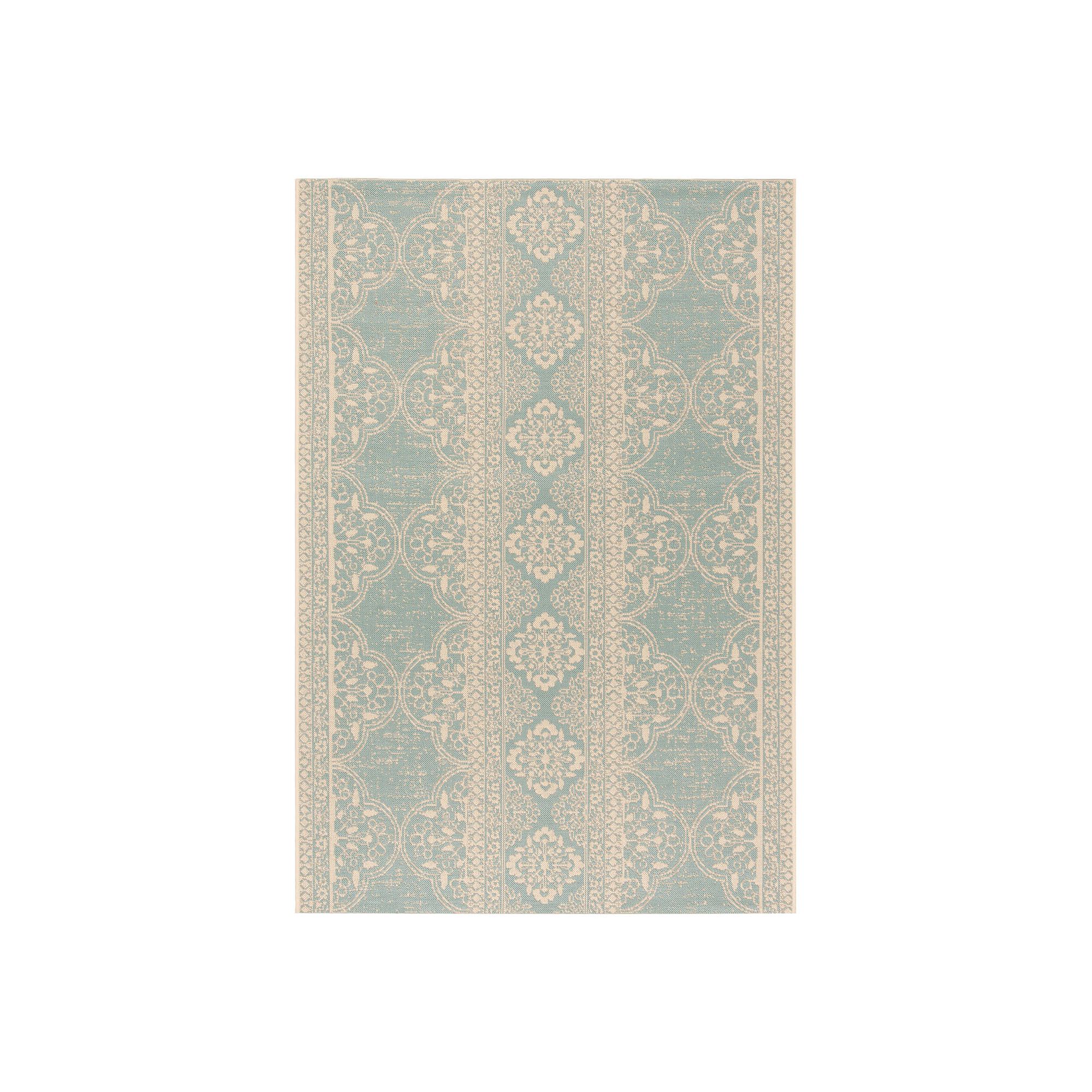 Safavieh Beach House Faith Indoor Outdoor Rug, Ivory Aqua