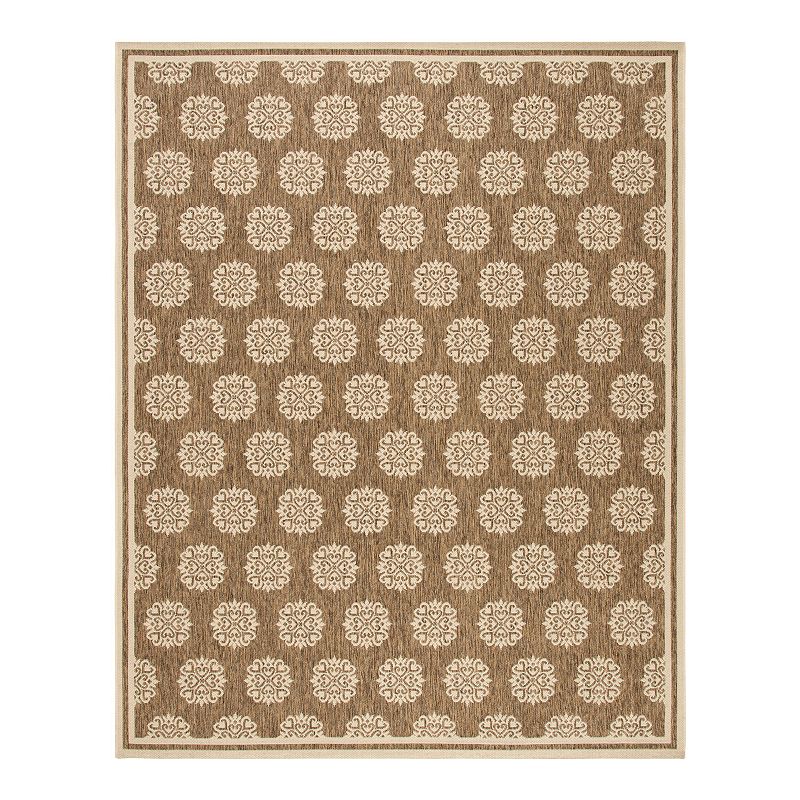 Safavieh Beachouse Lilly Rug, Beig/Green, 2X8 Ft