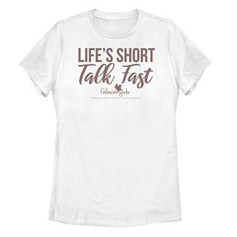 Juniors' Gilmore Girls "Life's Short Talk Fast" Tee