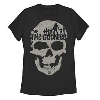 Juniors' The Goonies Skeleton Map Poster Muscle Tee