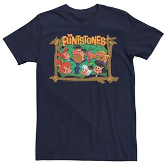 Men's The Flintstones Abstract Family Portrait Tee