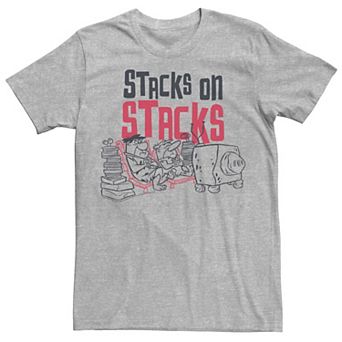 Men's The Flintstones Fred & Barney Stacks On Stacks Tee