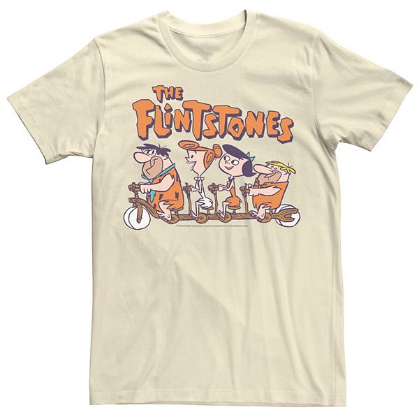 Men's The Flintstones Fred & Friends Bike Ride Tee