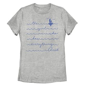 Juniors' Disney's The Little Mermaid Ariel The Girl Who Has Everything Tee