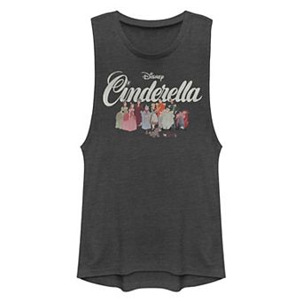 Disney's Cinderella Juniors' Title Logo Muscle Graphic Tank Top