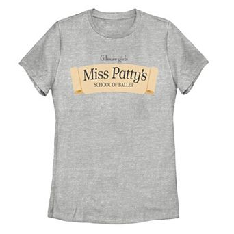 Juniors' Gilmore Girls Miss Patty's School Of Ballet Logo Graphic Tee