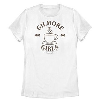 Juniors' Gilmore Girls Coffee Cup Logo Graphic Tee