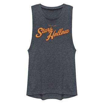 Juniors' Gilmore Girls Stars Hollow Logo Muscle Graphic Tank Top
