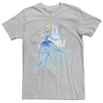 Disney's Cinderella Birds & Castle Watercolor Art Men's Tee