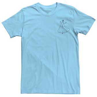 Disney's Cinderella Men's Vintage Outline Pocket Tee