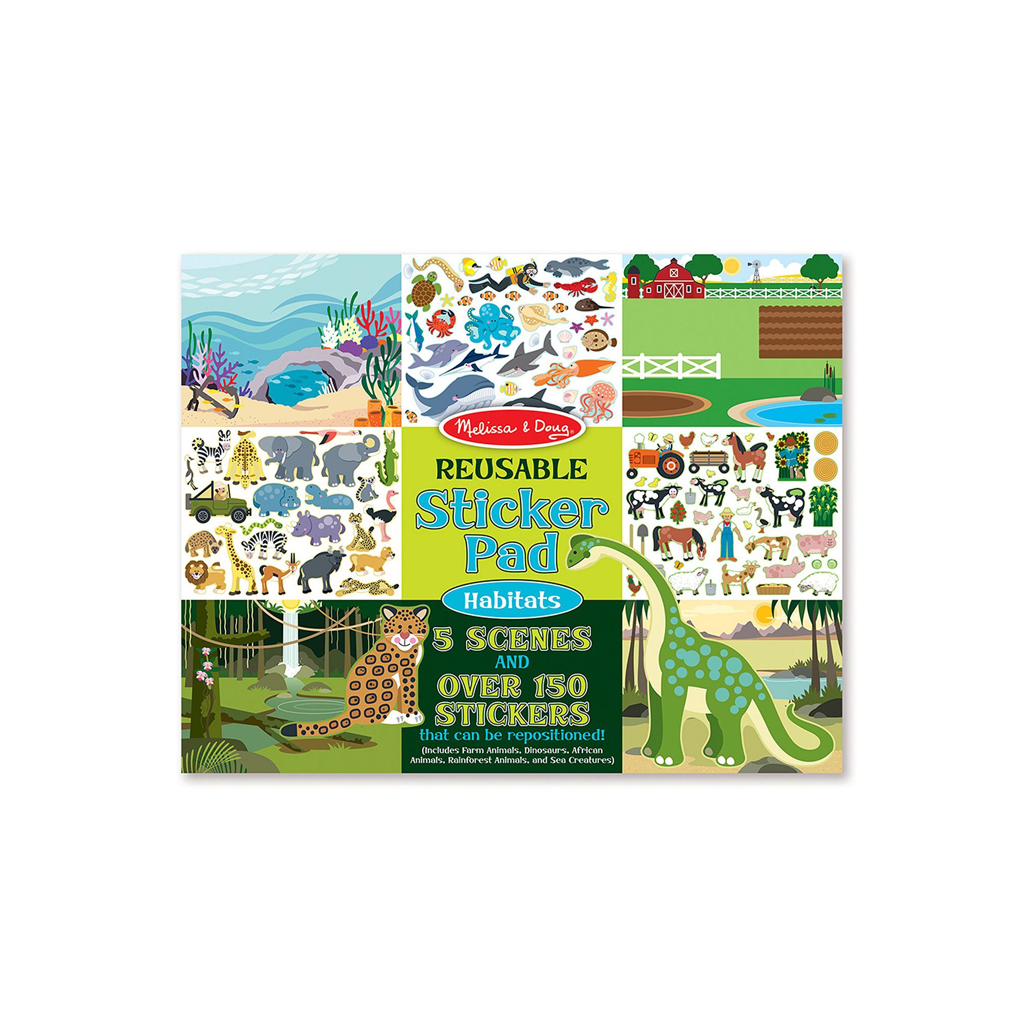 Melissa & Doug Reusable Sticker Pad: Dress-Up - 165+ Reusable Stickers, Hab