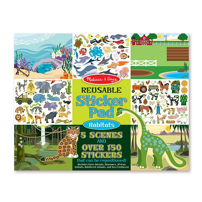 Melissa & Doug Reusable Sticker Pad: Dress-Up - 165+ Reusable Stickers