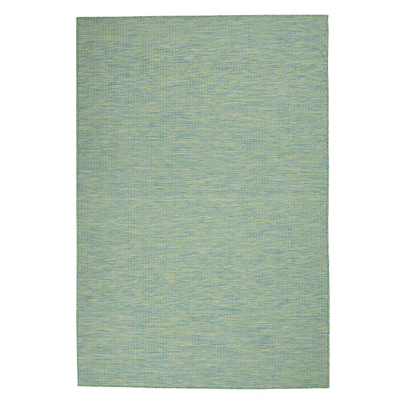 Nourison Positano Natural Indoor Outdoor Rug, Blue, 8X10 Ft