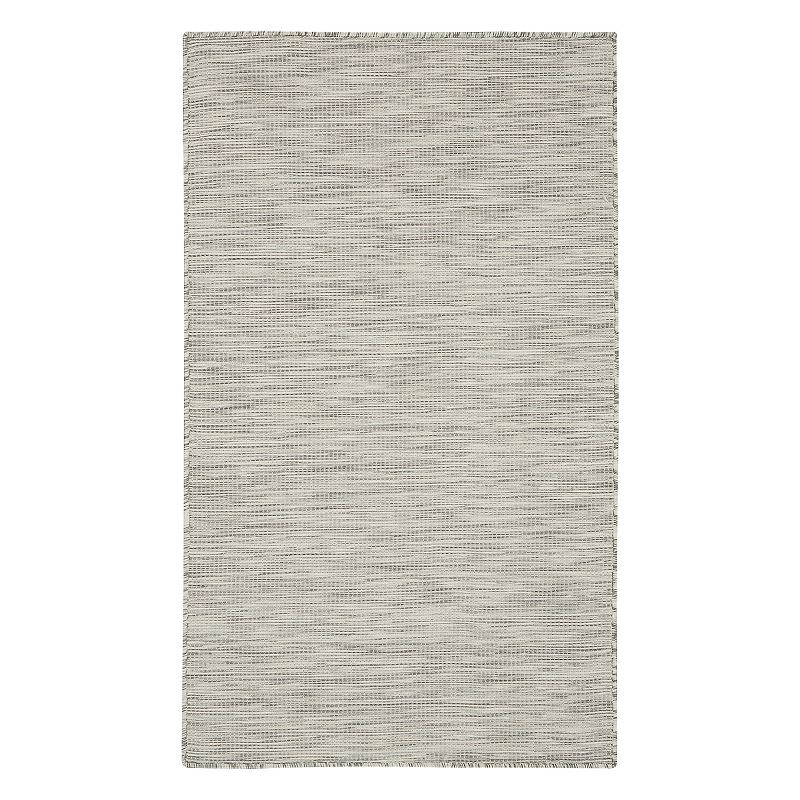 Nourison Positano Indoor/Outdoor Light Grey 9  x 12  Area Rug  (9x12)