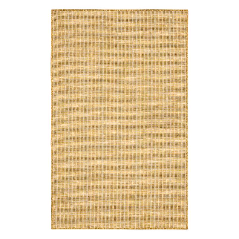 Nourison Positano Natural Indoor Outdoor Rug, Yellow, 8X10 Ft