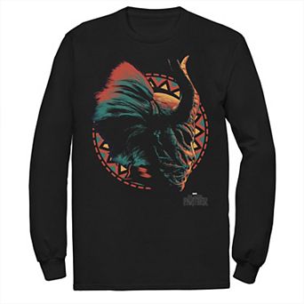 Men's Marvel Black Panther Movie Killmonger Mask Profile Tee
