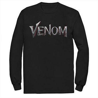 Men's Marvel Venom Chrome Logo Title Tee