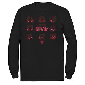 Men's Marvel Spider-Man Spiderverse Bar Code Face Tee
