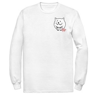 Men's Marvel Spider-Man Spiderverse Cat Sticker Sweatshirt Tee