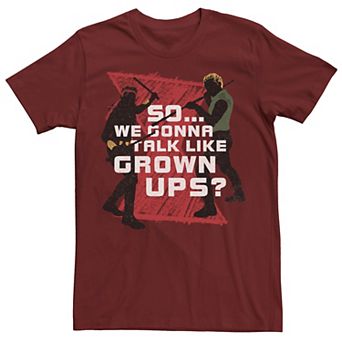 Men's Marvel Black Widow So We Gonna Talk Like Grown Ups Tee
