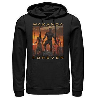 Men's Marvel Black Panther Movie Wakanda Forever Hoodie