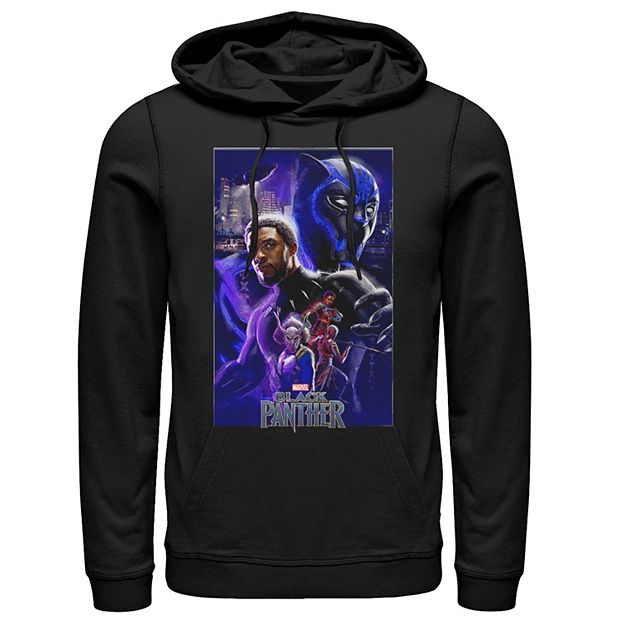 Men's Marvel Black Panther Collage Poster Hoodie