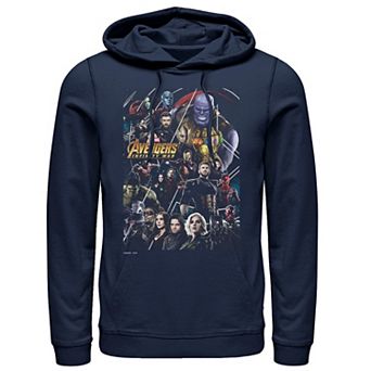 Men's Marvel Avengers Infinity War Group Poster Hoodie