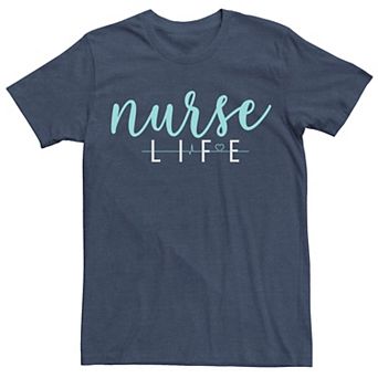 Men's Nurse Life Typographic Tee