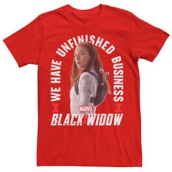 Men's Marvel Black Widow Unfinished Business Portrait Tee