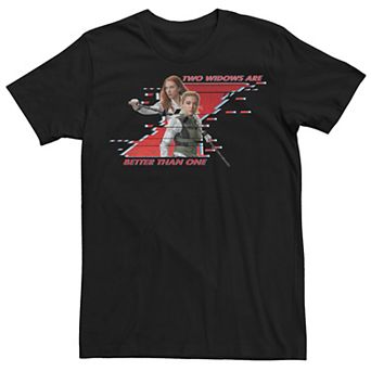 Men's Marvel Black Widow Two Widows Are Better Than One Tee