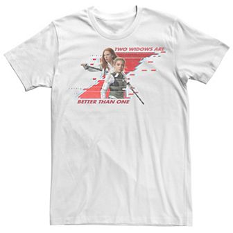 Men's Marvel Black Widow Two Widows Are Better Than One Tee