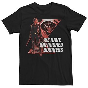 Men's Marvel Black Widow We Have Unfinished Business Tee