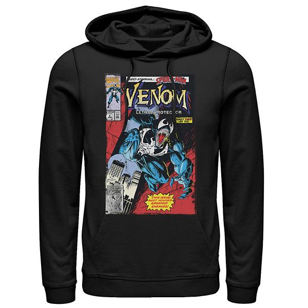 Men's Marvel Venom Lethal Protector Retro Comic Hoodie