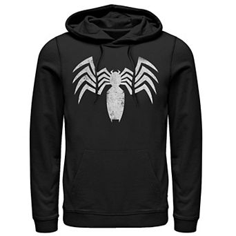 Men's Marvel Distressed Claw Venom Logo Hoodie