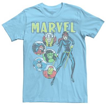 Men's Marvel Avengers Vintage Group Circles Tee