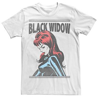 Men's Marvel Black Widow Simple Profile Tee