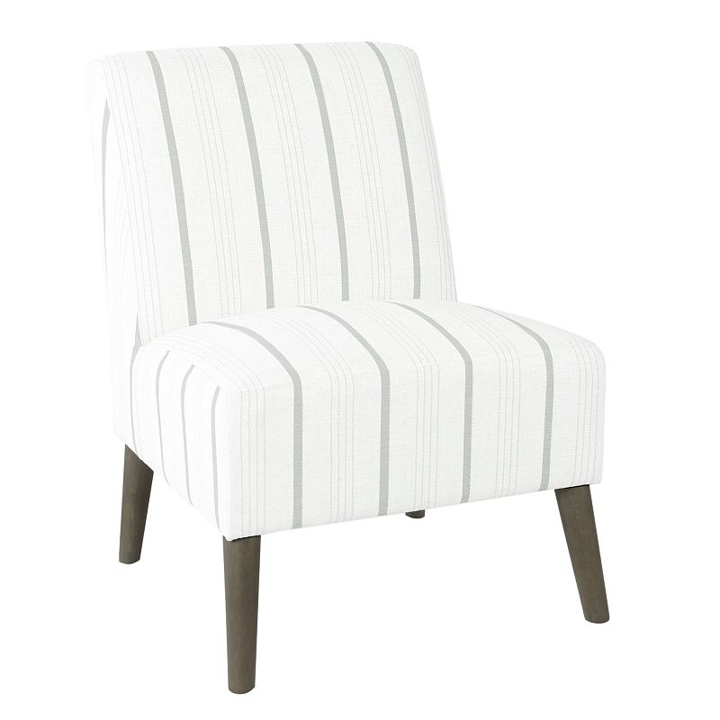 HomePop Modern Armless Accent Chair, Grey
