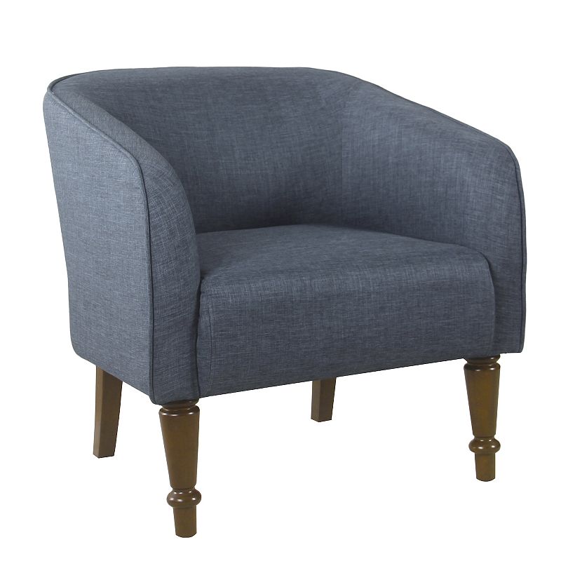 HomePop Traditional Barrel Chair, Blue