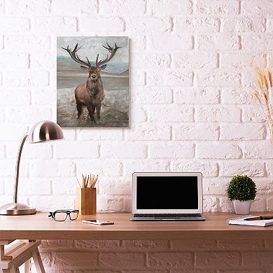 Stupell Home Decor Moose Encounter Canvas Wall Art