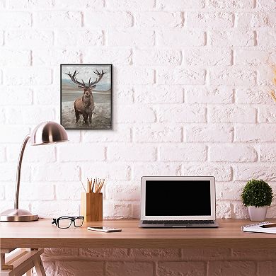 Stupell Home Decor Moose Encounter Framed Wall Art
